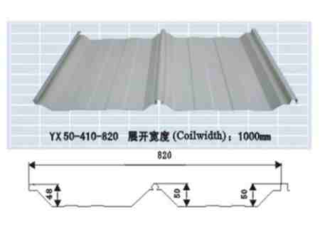 YX50-410-820型彩色压型钢板太原钢结构